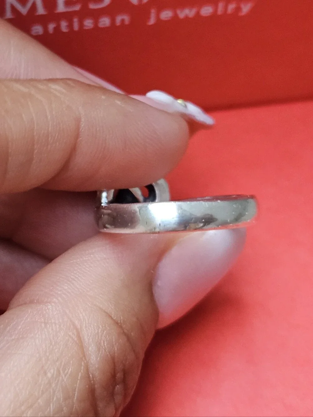 James Avery Retired Sterling Silver Heart Knot Ring Size 8